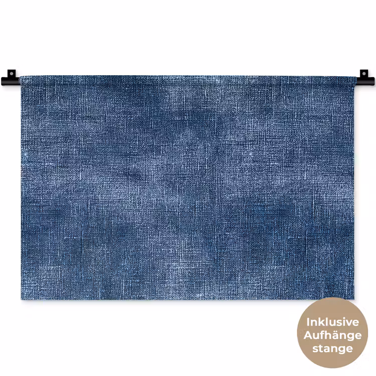 Linnen - Textuur - Patroon - Denim - Rustiek Wandkleed katoen klein 269 -t3d_DE