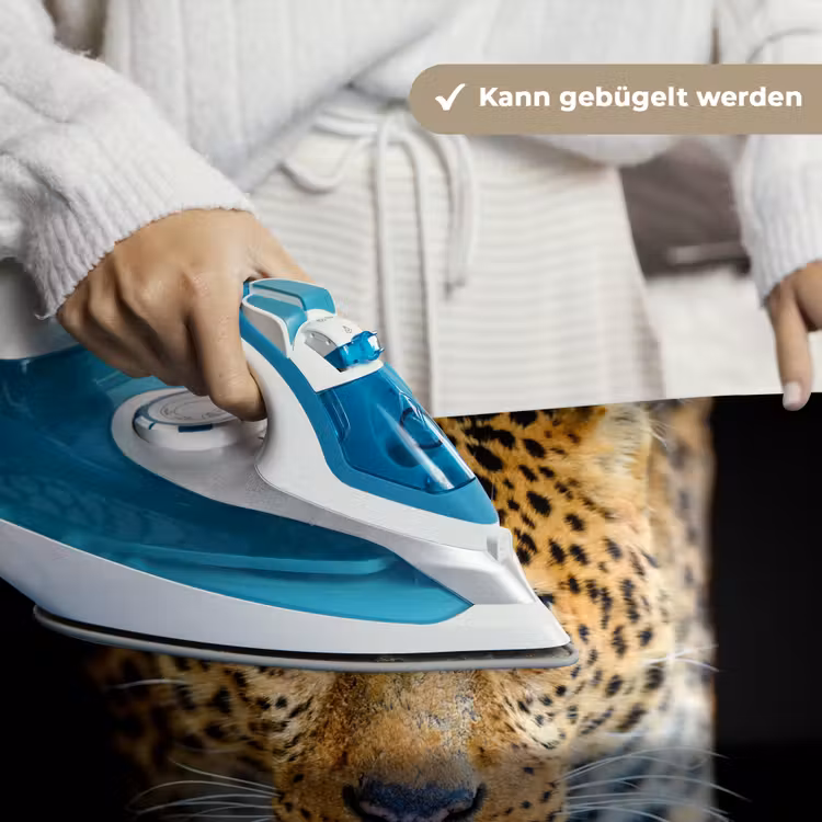 Luipaard - Dieren - Portret - Wilde dieren - Zwart Wandkleed katoen klein -tsfeer9_DE