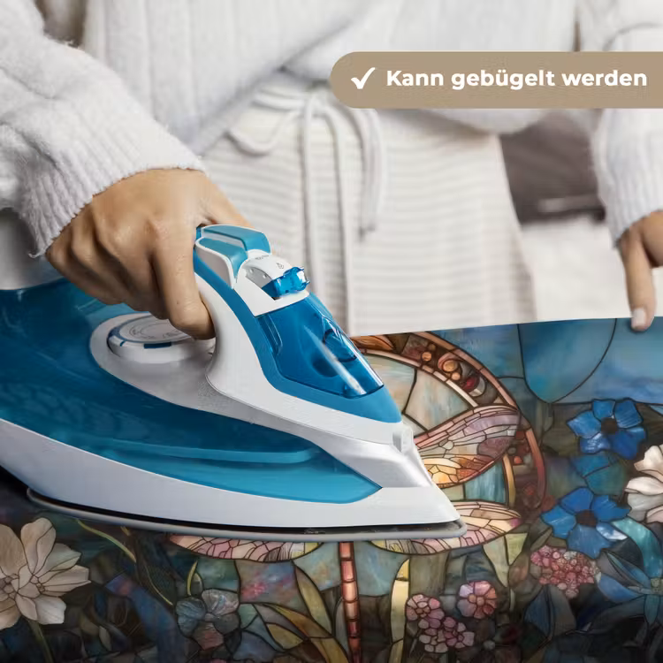 Libelle - Mozaïek - Bloemen - Kleurrijk Wandkleed katoen klein -tsfeer9_DE