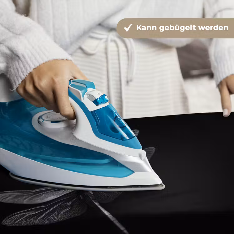 Libelle - Dieren - Zwart - Insect Wandkleed katoen klein -tsfeer9_DE