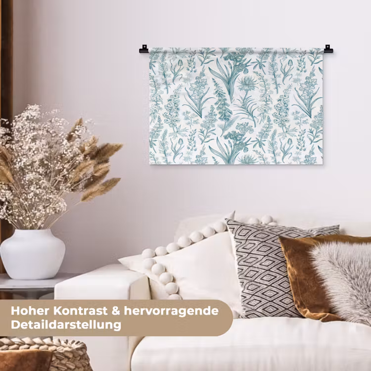 Lovely - Garden - Emerald Wandkleed katoen klein 269 -tsfeer1_DE