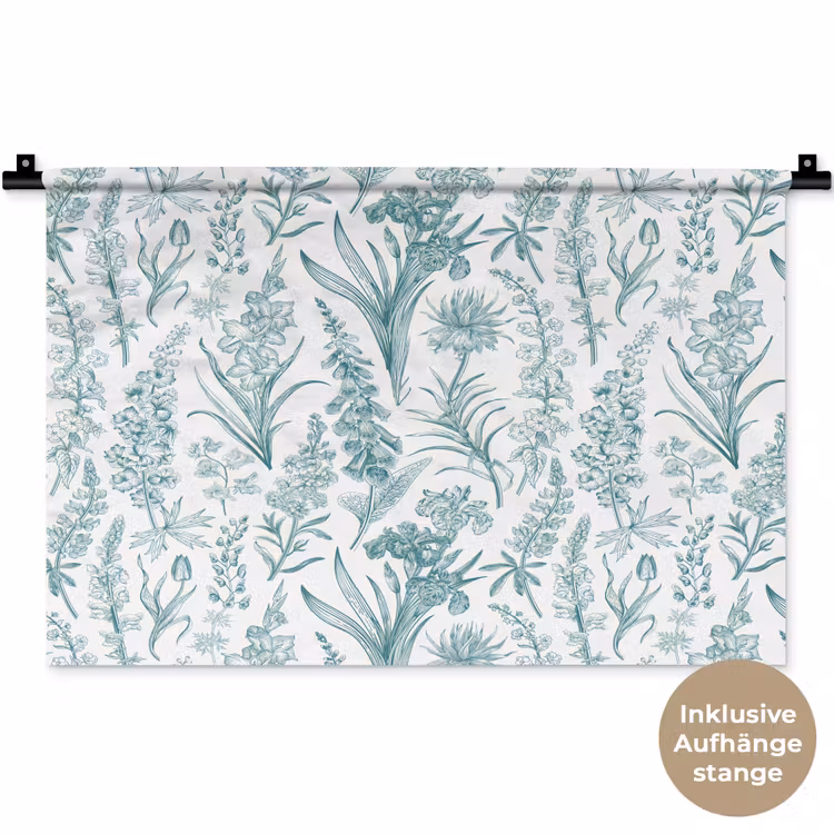 Lovely - Garden - Emerald Wandkleed katoen klein 269 -t3d_DE