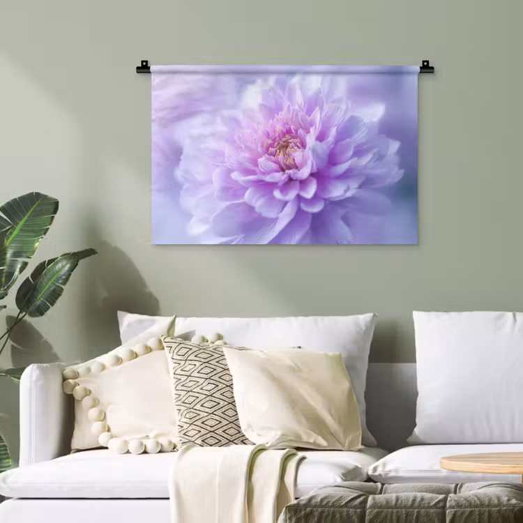 Paars - Dahlia - Dromerig Wandkleed katoen klein -sfeer7