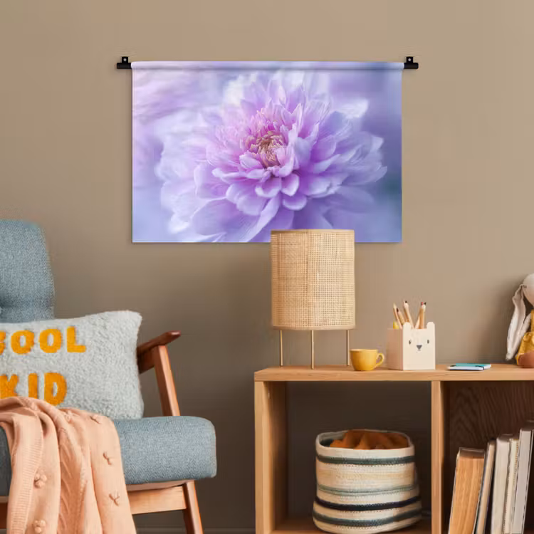 Paars - Dahlia - Dromerig Wandkleed katoen klein -wsfeer4_kind