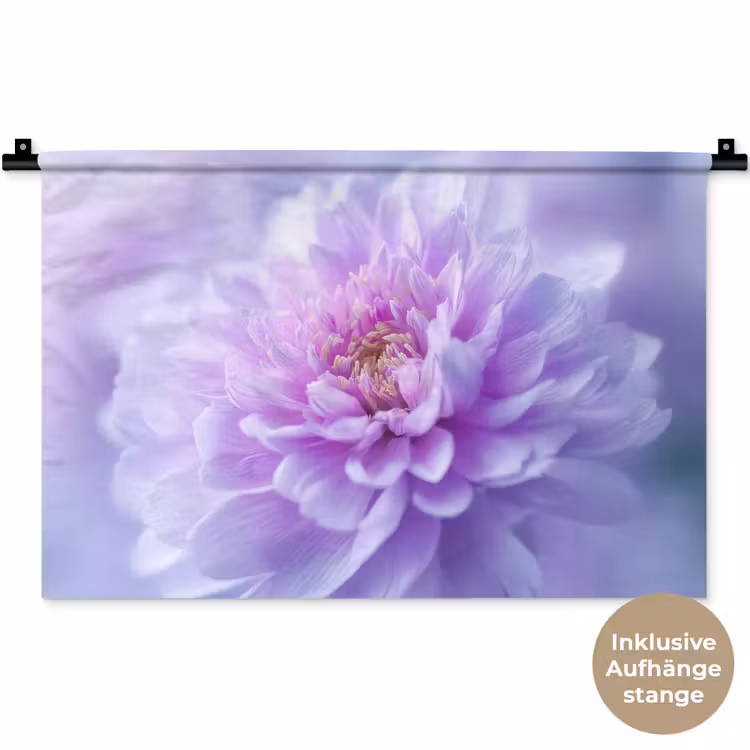 Paars - Dahlia - Dromerig Wandkleed katoen klein -t3d_DE