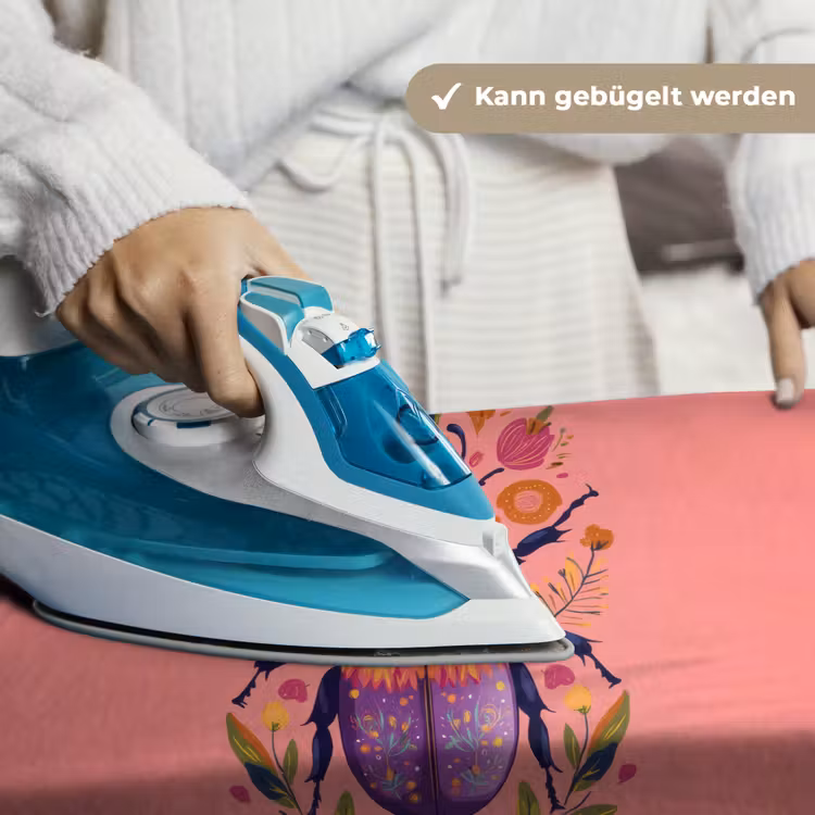 Paars - Kever - Stipjes - Bloemen Wandkleed katoen klein -tsfeer9_DE