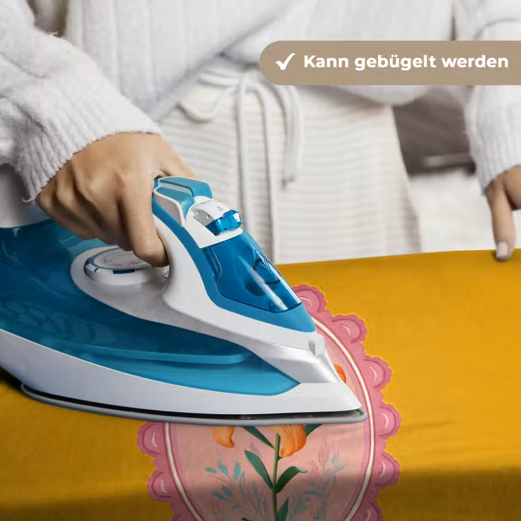 Lelie - Oranje - Lijst - Ovaal Wandkleed katoen klein -tsfeer9_DE