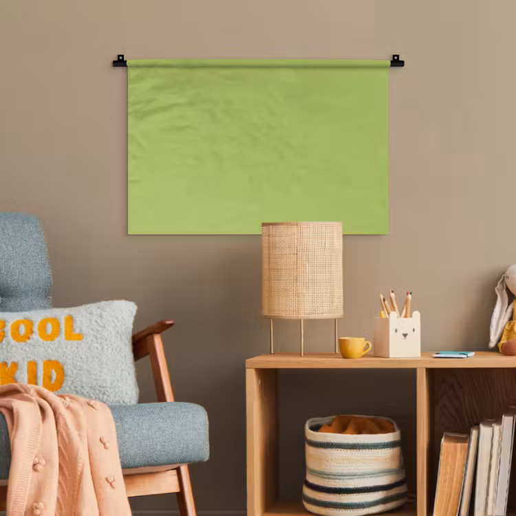 Lime - Glow - Groen Wandkleed katoen klein 269 -wsfeer4_kind