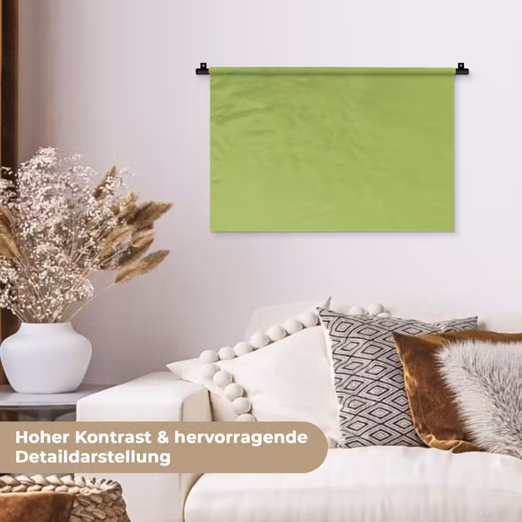 Lime - Glow - Groen Wandkleed katoen klein 269 -tsfeer1_DE