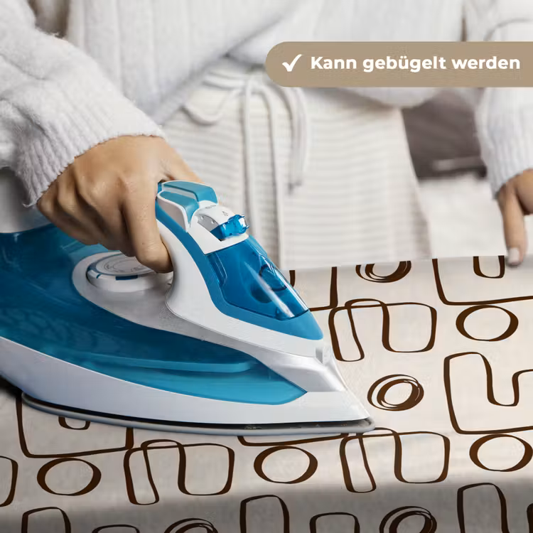 Lijnen - Beige - Patroon - Donkerbruin Wandkleed katoen klein 269 -tsfeer9_DE