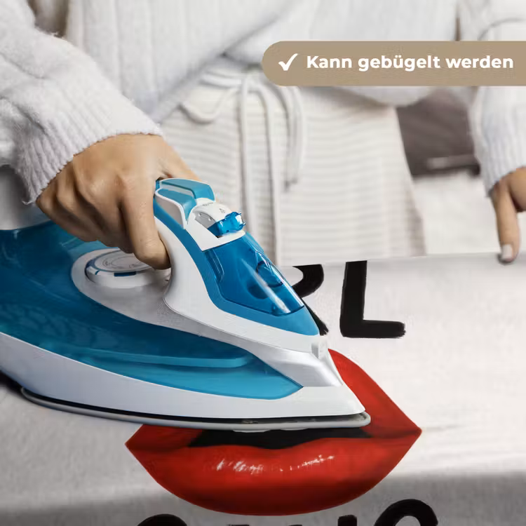 Lip - Girl - Rood - Letters Wandkleed katoen klein -tsfeer9_DE