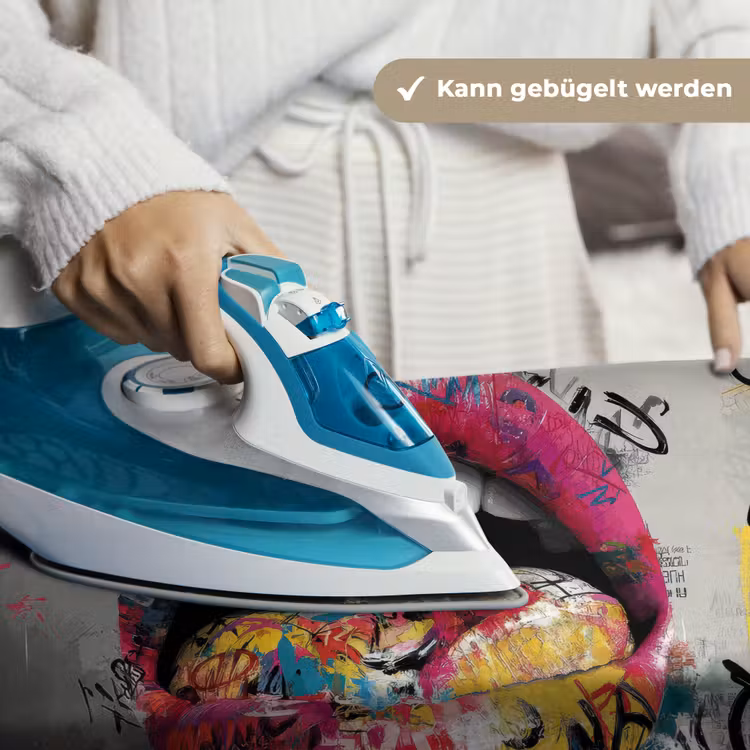 Lippen - Graffiti - Expressief Wandkleed katoen klein -tsfeer9_DE