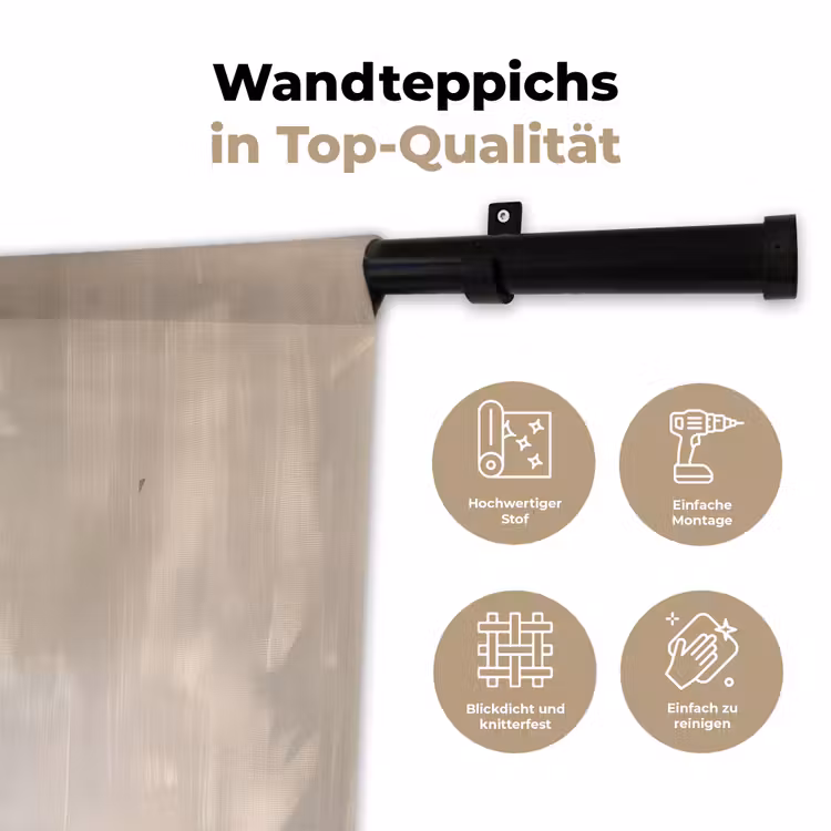Lepel - Verf - Zilver Wandkleed katoen klein -tsfeer2_DE