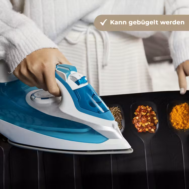 Lepels - Specerijen - Zwart - Kruiden - Rustiek Wandkleed katoen klein -tsfeer9_DE