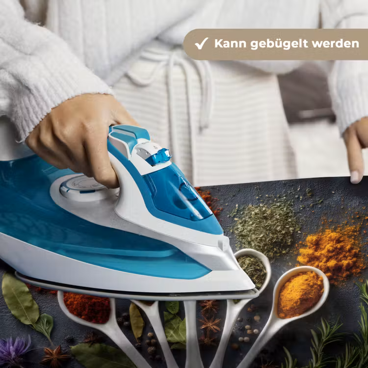 Lepels - Wit - Poeder - Kruiden Wandkleed katoen klein -tsfeer9_DE