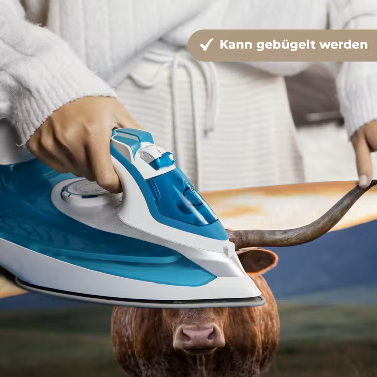 Longhorn - Landschap - Zonsondergang Wandkleed katoen klein -tsfeer9_DE