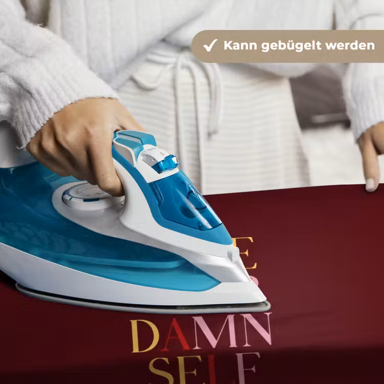 Love your damn self - Kleurrijk - Bordeaux Wandkleed katoen klein -tsfeer9_DE
