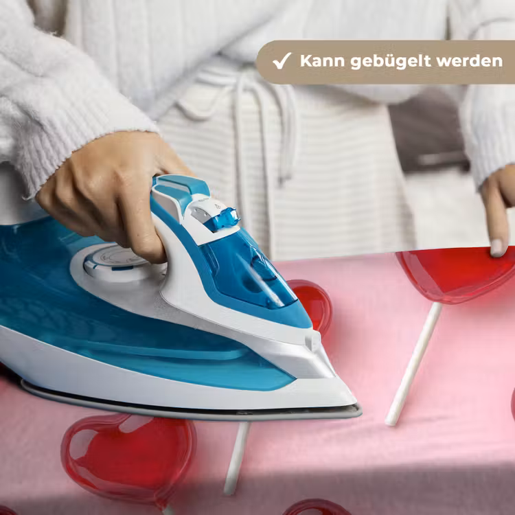 Lollies - Hartjes - Roze Wandkleed katoen klein -tsfeer9_DE