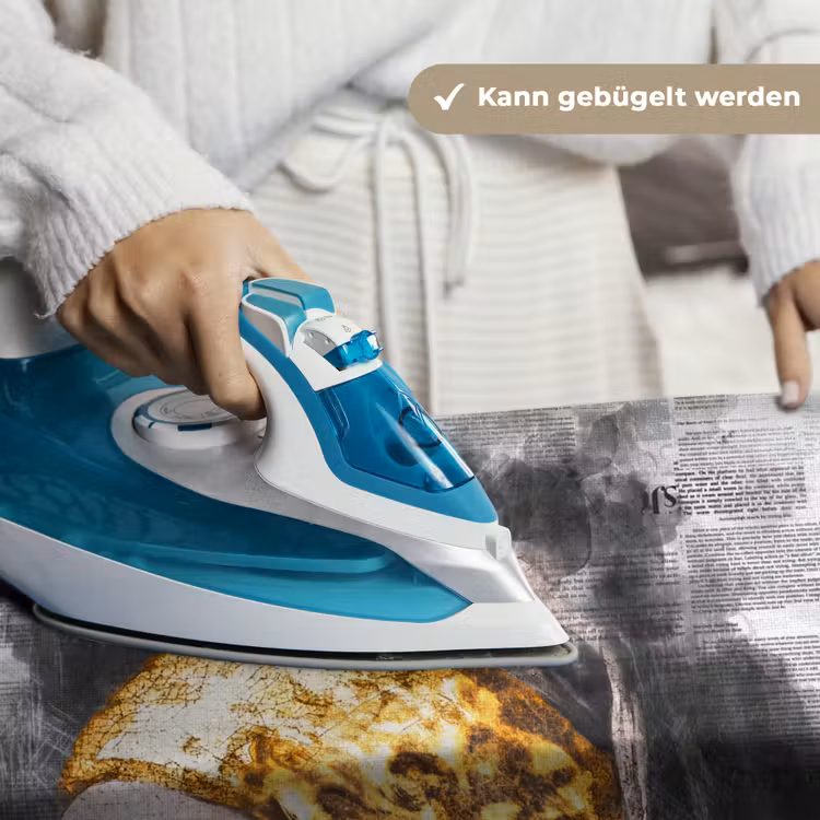 Meisje met de parel - Johannes Vermeer - Krant - Goud Wandkleed katoen klein -tsfeer9_DE