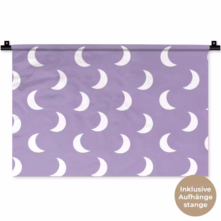 Manen - Patroon - Paars Wandkleed katoen klein 269 -t3d_DE