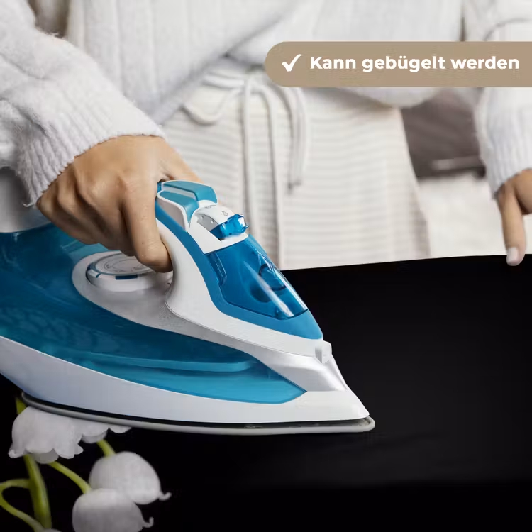 Lelietjes van dalen - Bloemen - Zwart - Flora Wandkleed katoen klein -tsfeer9_DE