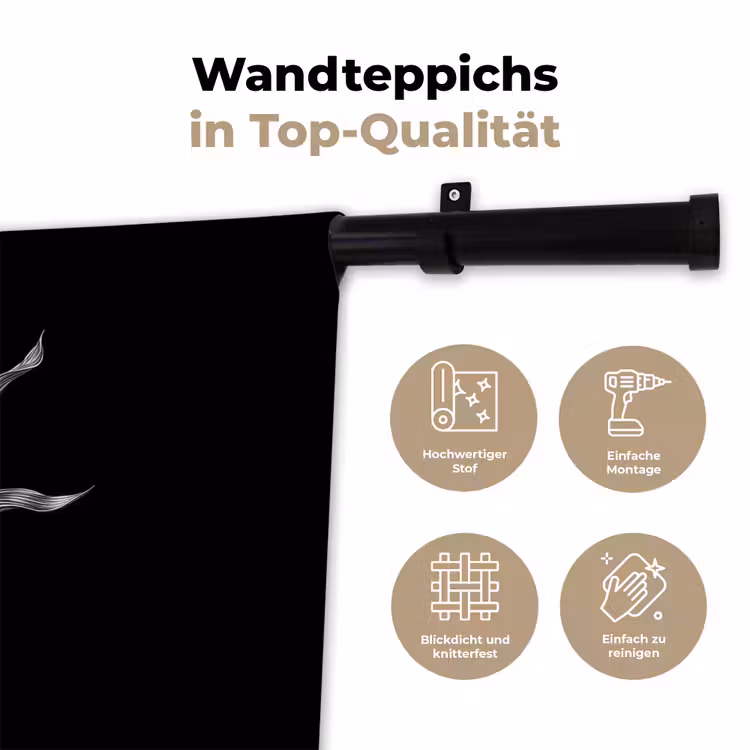 Maïskolf - Glanzend metaal - Elegant Wandkleed katoen klein -tsfeer2_DE