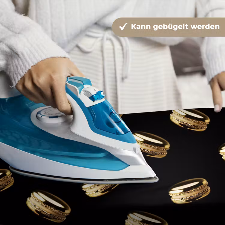 Macarons - Patroon - Goud - Zwart Wandkleed katoen klein -tsfeer9_DE