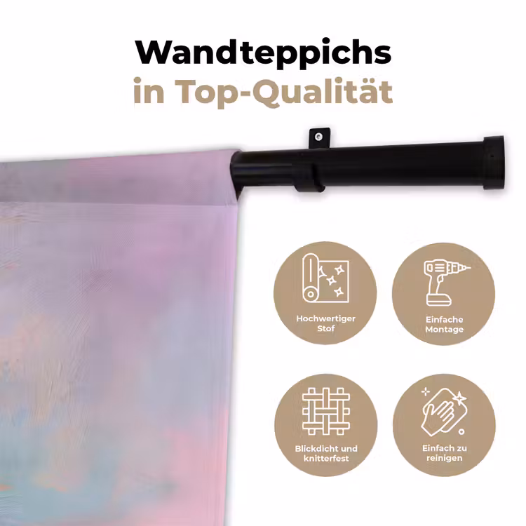 Macarons - Schaal - Pastel - Kleurrijk Wandkleed katoen klein -tsfeer2_DE