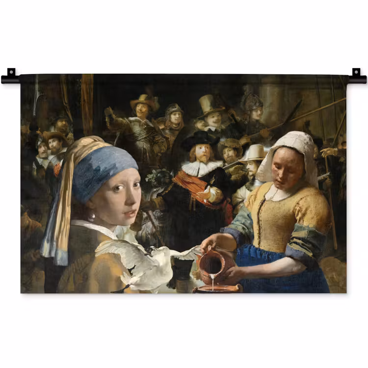 Schilderij - Oude Meesters - Zwaan Wandkleed katoen klein -zz3d