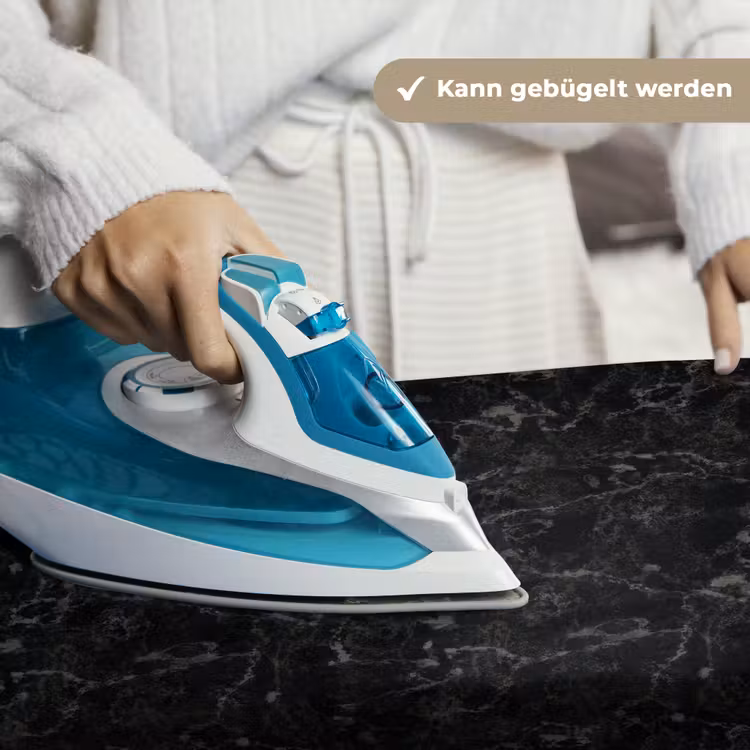 Marmer - Aders - Zwart Wandkleed katoen klein 269 -tsfeer9_DE