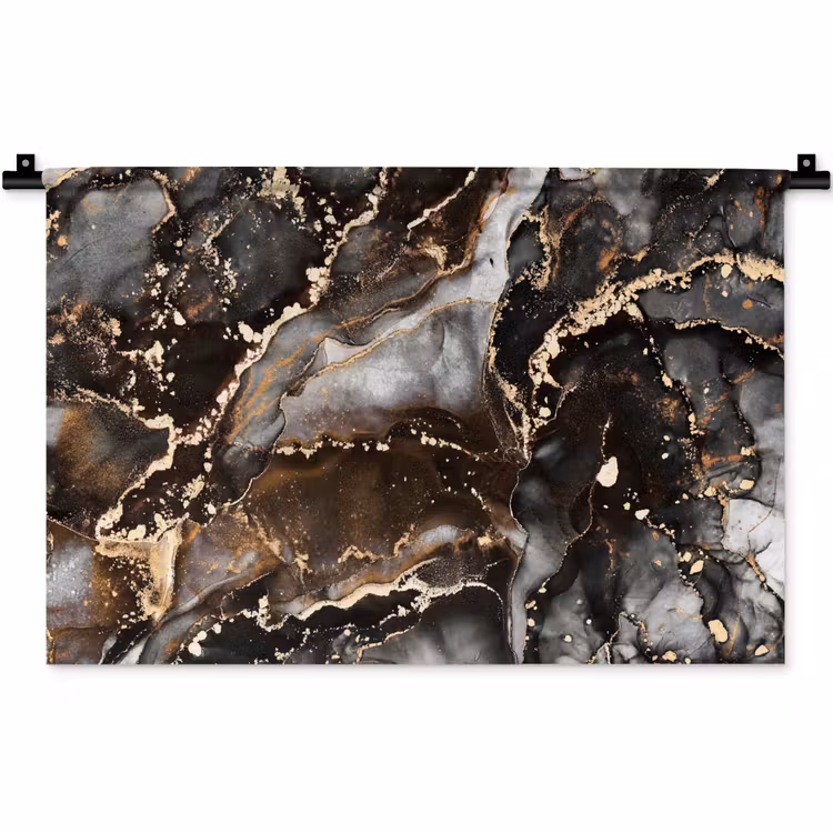 Marmer - Goud - Glitter - Luxe Wandkleed katoen klein -zz3d