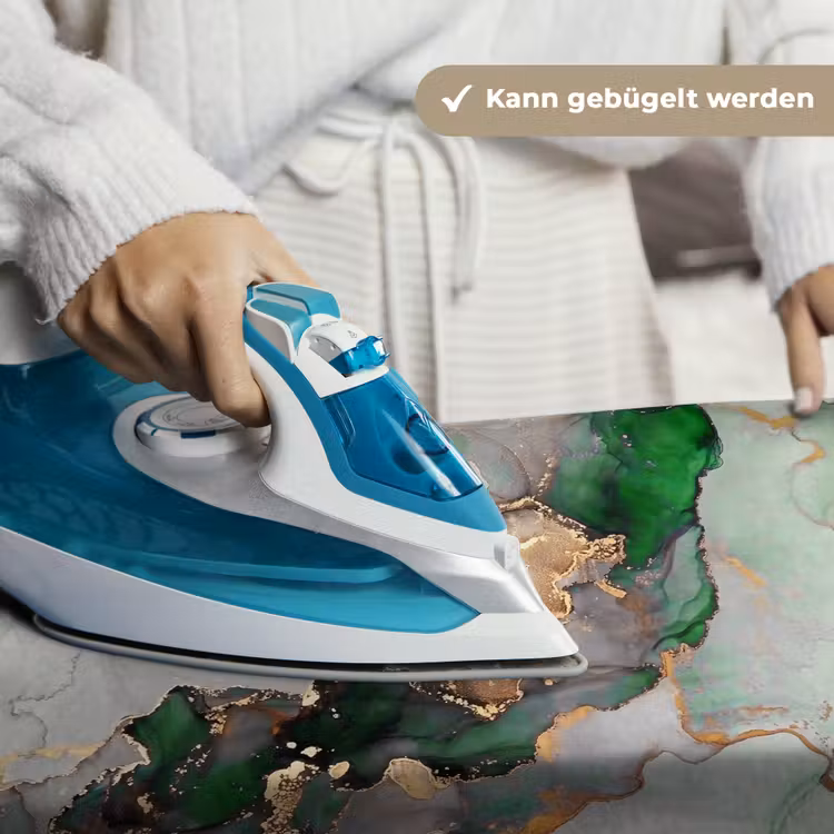 Marmer - Goud - Groen - Luxe Wandkleed katoen klein -tsfeer9_DE