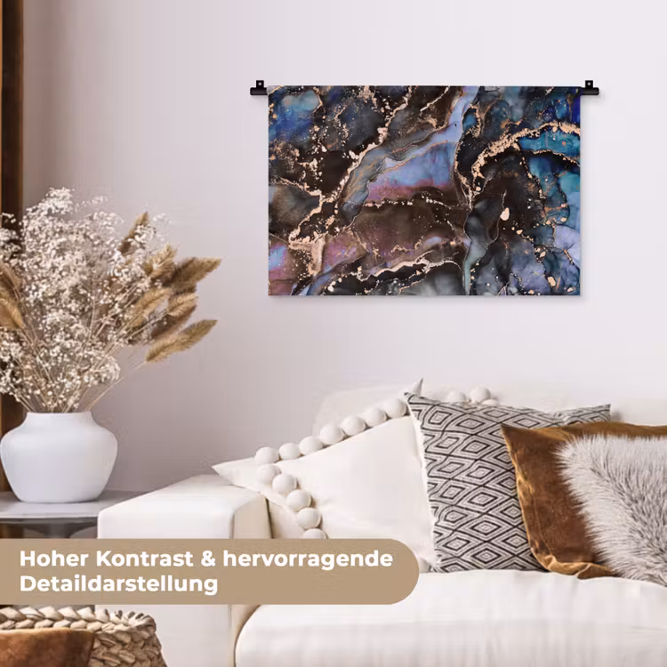Marmer - Goud - Rosé Wandkleed katoen klein -tsfeer1_DE