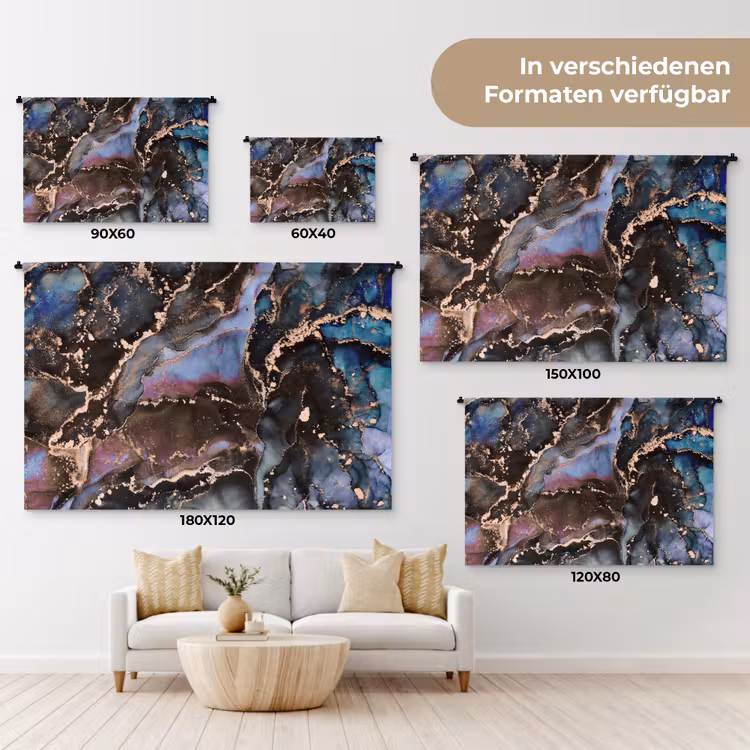 Marmer - Goud - Rosé Wandkleed katoen klein -tsfeer8_DE