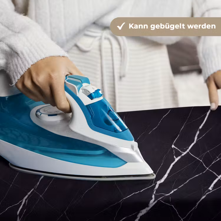Marmer - Patroon - Abstract - Modern - Zwart Wandkleed katoen klein -tsfeer9_DE