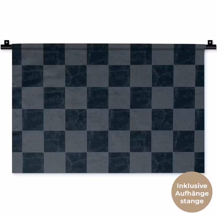 Marmer - Patroon - Antraciet Wandkleed katoen klein 269 -t3d_DE