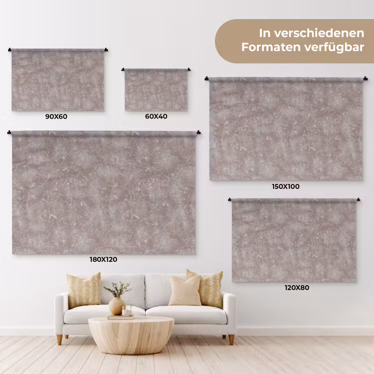 Marmer - Patroon - Mauve Wandkleed katoen klein 269 -tsfeer8_DE