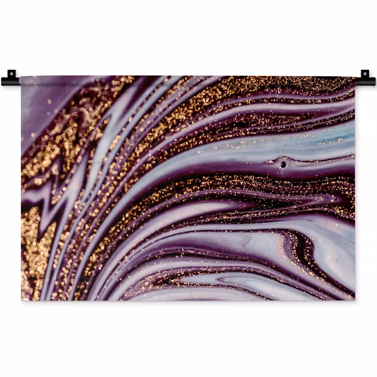 Marmer - Roze - Goud - Glitter - Marmerlook - Luxe Wandkleed katoen klein -zz3d