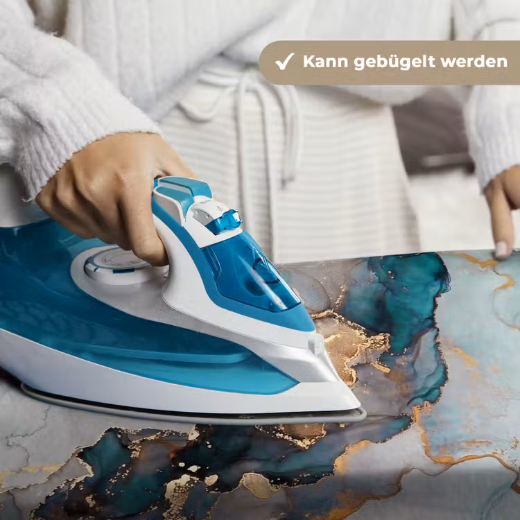 Blauw - Marmer - Goud Wandkleed katoen klein -tsfeer9_DE