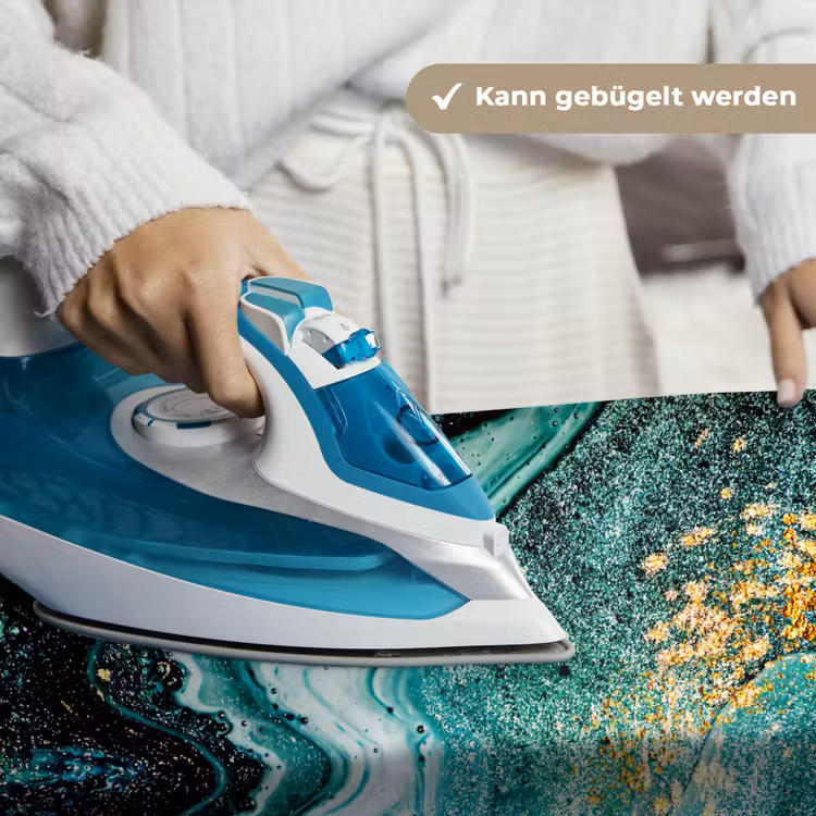 Marmerlook - Blauw - Goud - Glitter - Luxe - Marmer Wandkleed katoen klein -tsfeer9_DE