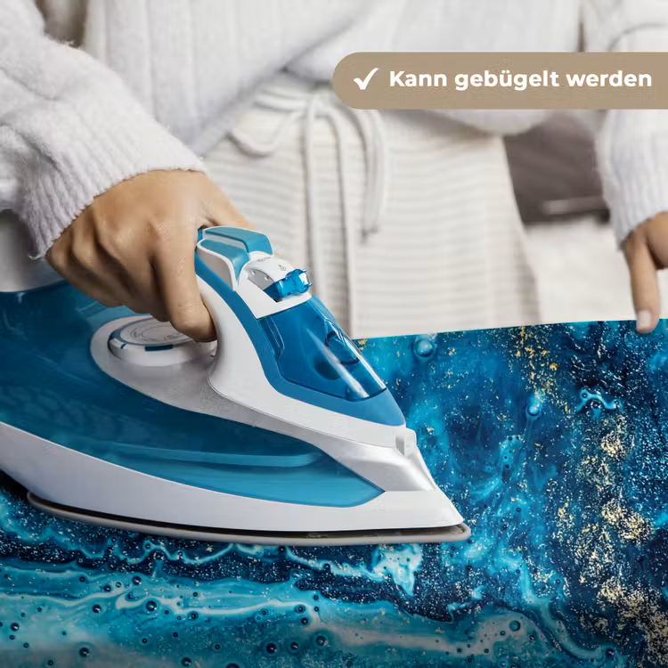 Marmerlook - Blauw - Goud - Luxe - Glitter - Marmer Wandkleed katoen klein -tsfeer9_DE