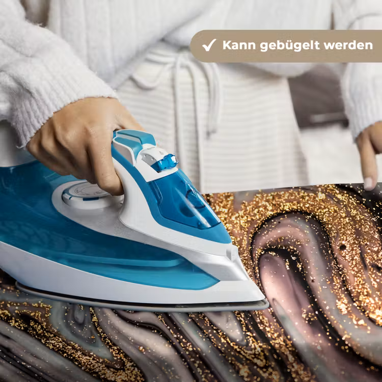 Marmerlook - Goud - Glitter - Luxe - Marmer - Wit Wandkleed katoen klein -tsfeer9_DE