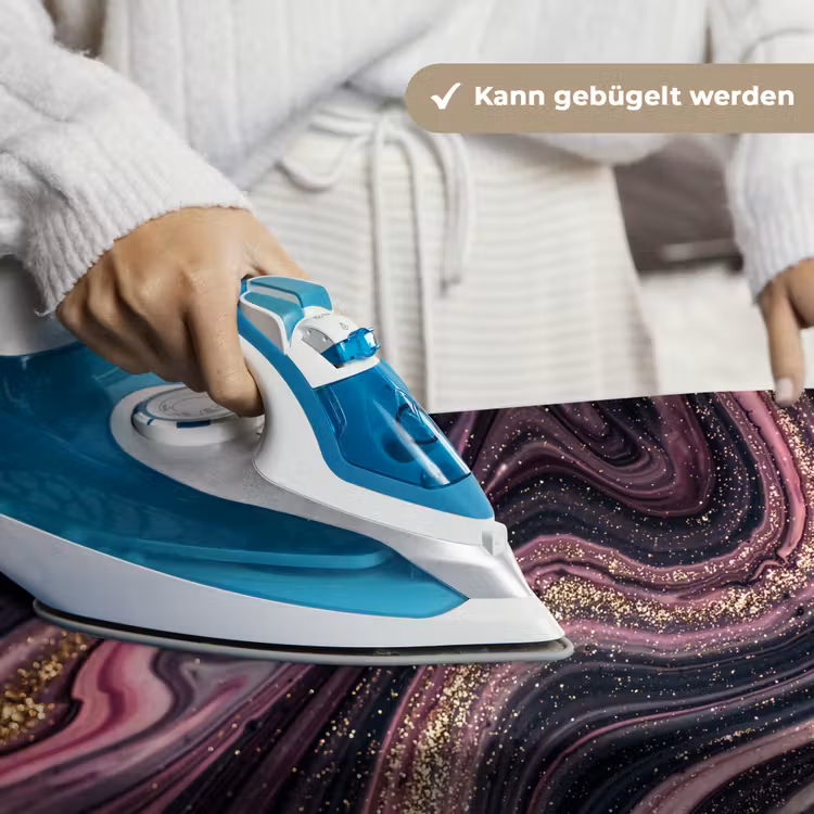 Marmerlook - Roze - Paars - Goud - Luxe - Marmer Wandkleed katoen klein -tsfeer9_DE