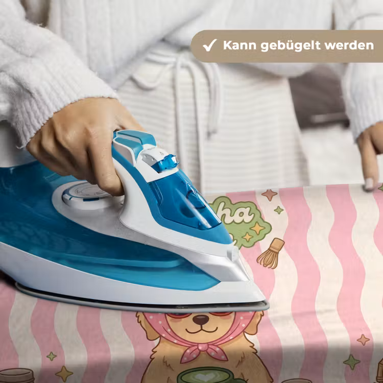 Matcha - Hond - Roze - Groen Wandkleed katoen klein -tsfeer9_DE