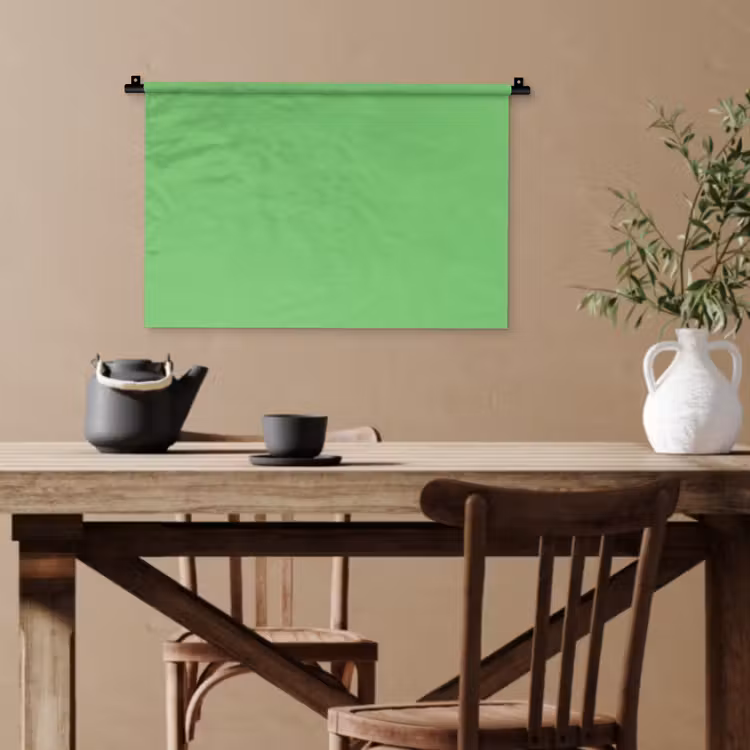 Meadow - Green - Groen Wandkleed katoen klein 269 -sfeer6