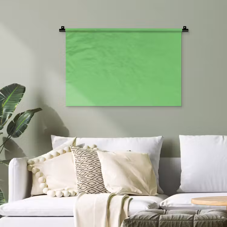 Meadow - Green - Groen Wandkleed katoen klein 269 -sfeer7