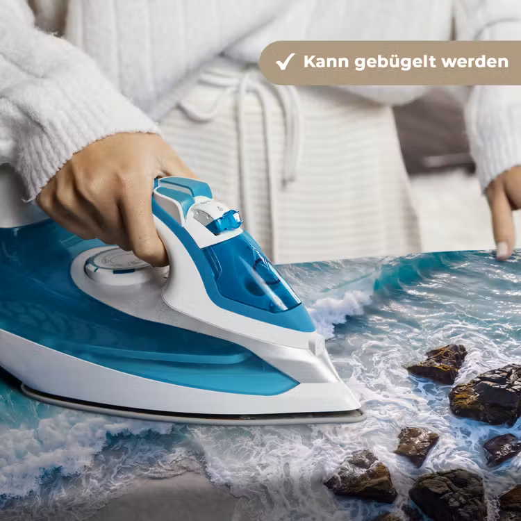 Zee - Golf - Strand - Natuur - Blauw Wandkleed katoen klein -tsfeer9_DE