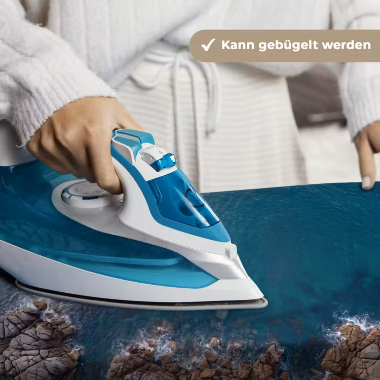 Zee - Kustlijn - Natuur - Abstract - Blauw Wandkleed katoen klein -tsfeer9_DE