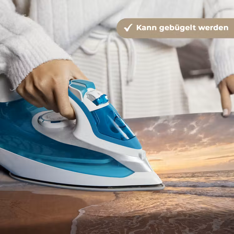 Zee - Kustlijn - Wolken - Landschap - Oranje Wandkleed katoen klein -tsfeer9_DE