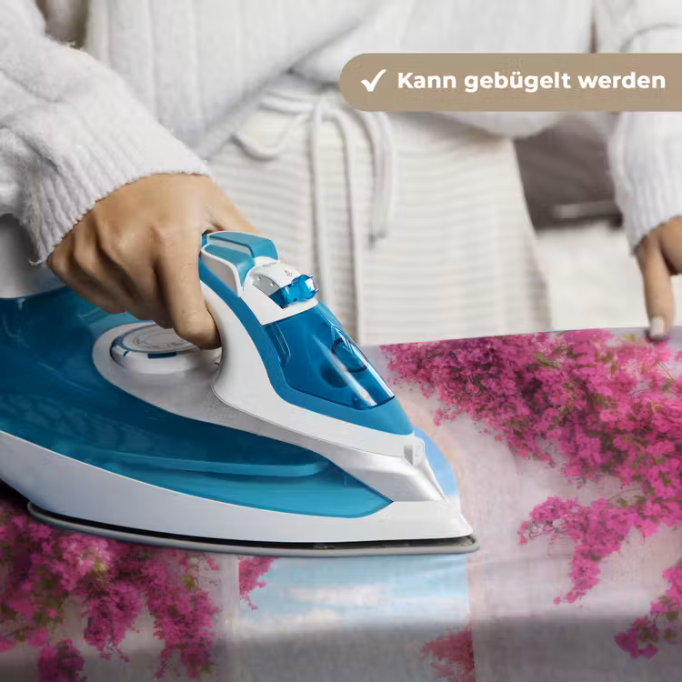 Zee - Roze - Bloemen - Poort Wandkleed katoen klein -tsfeer9_DE